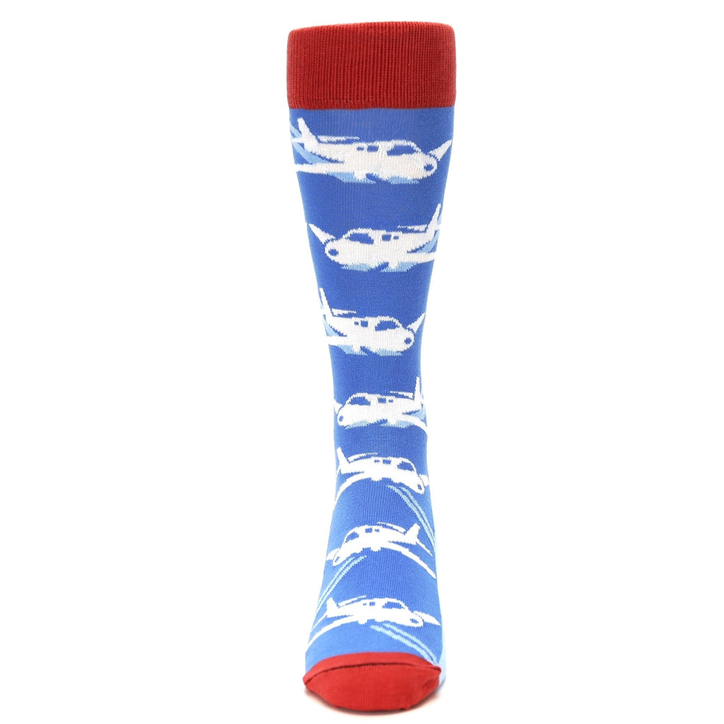 Blue Land the Plane Kid's Dress Socks - boldSOCKS