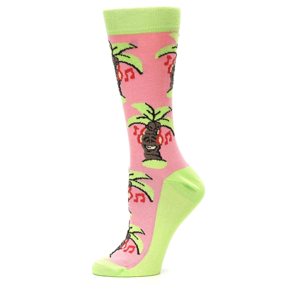 Jammin' Musical Palm Tree - USA Made- Women's Dress Socks