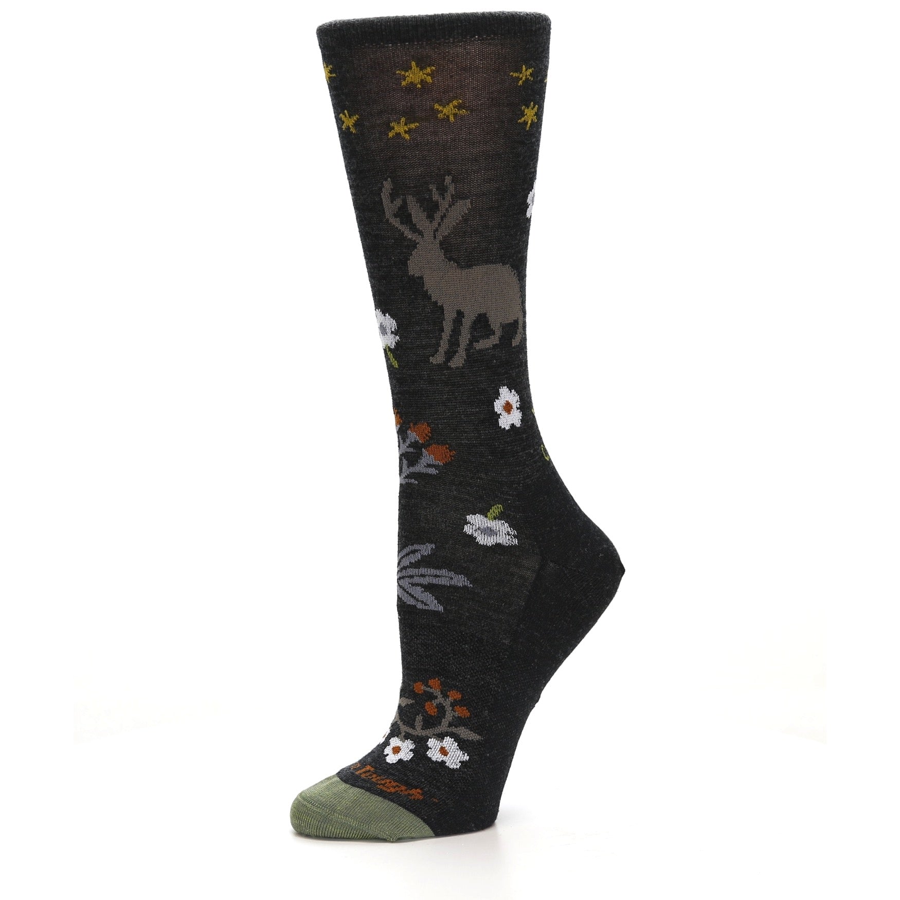 Folktale Crew Charcoal Merino Wool Socks - Women's Lifestyle Socks