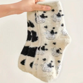 FLUFFY COW SOCKS (SET OF 2 PAIRS)