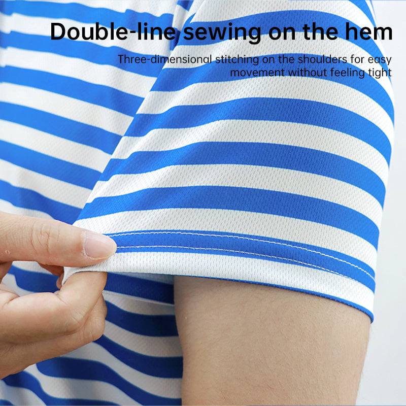 Russian Paratrooper Short-Sleeved Breton Shirt (Unisex) – Quick-Dry, Breathable, Sweat-Wicking