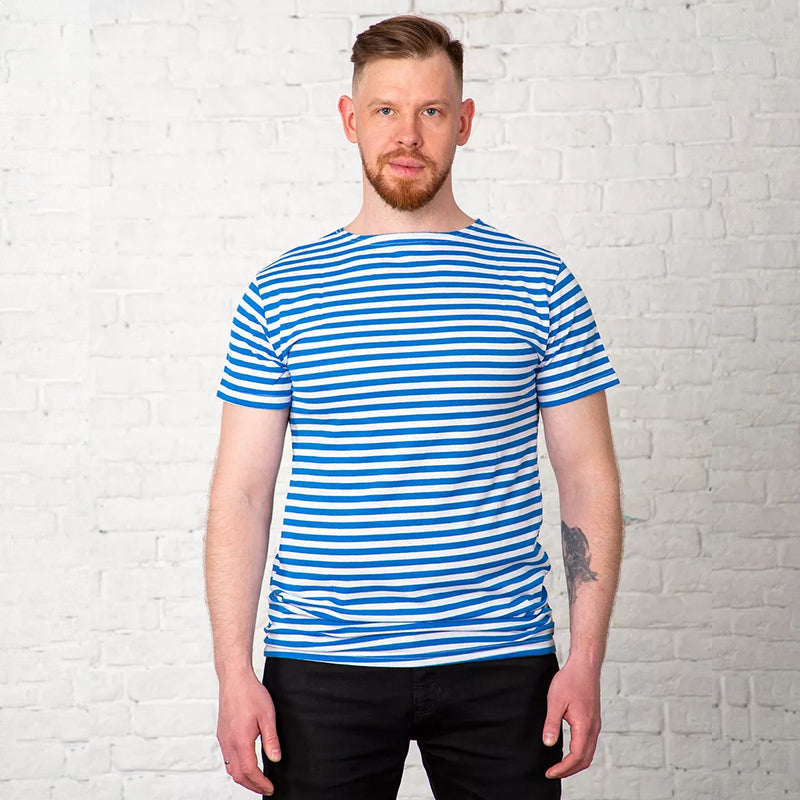 Russian Paratrooper Short-Sleeved Breton Shirt (Unisex) – Quick-Dry, Breathable, Sweat-Wicking