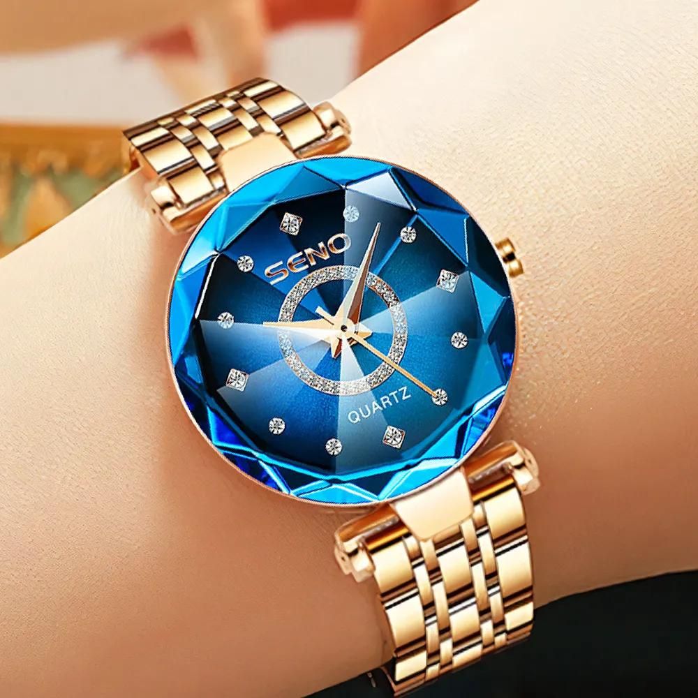 SENO DIAMOND QUARTZ WATCHES