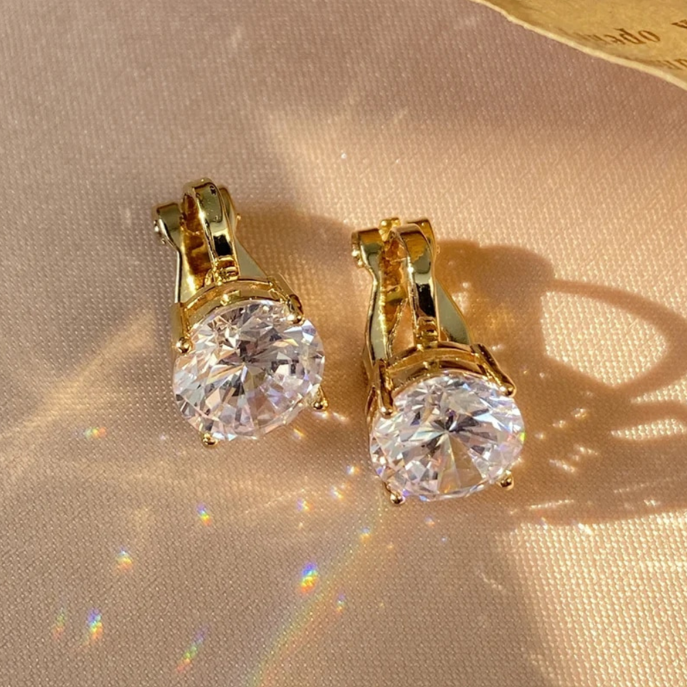 SOLITAIRE STUD EARRINGS (PAIR)