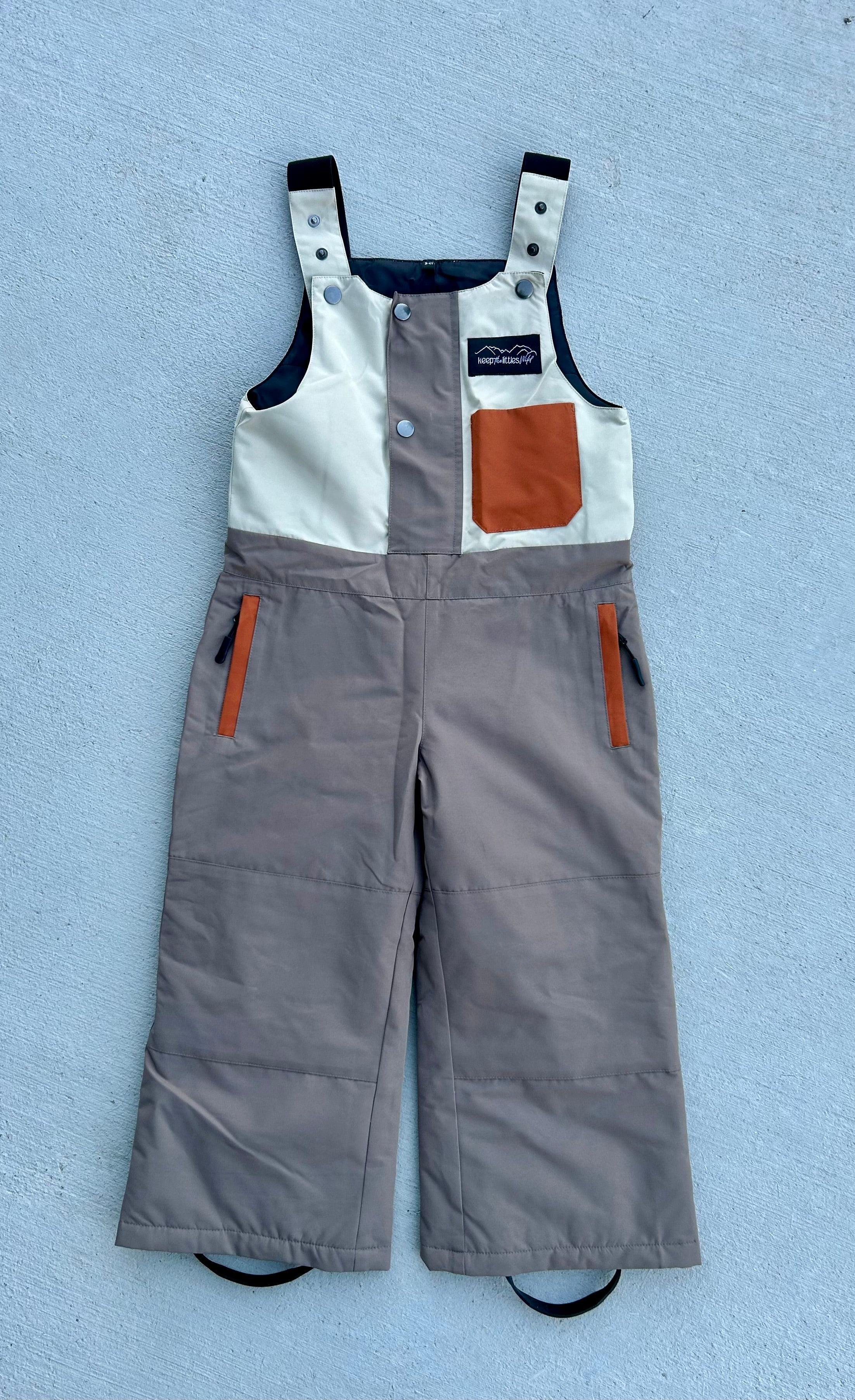 Waterproof Snow bib for youth and toddler