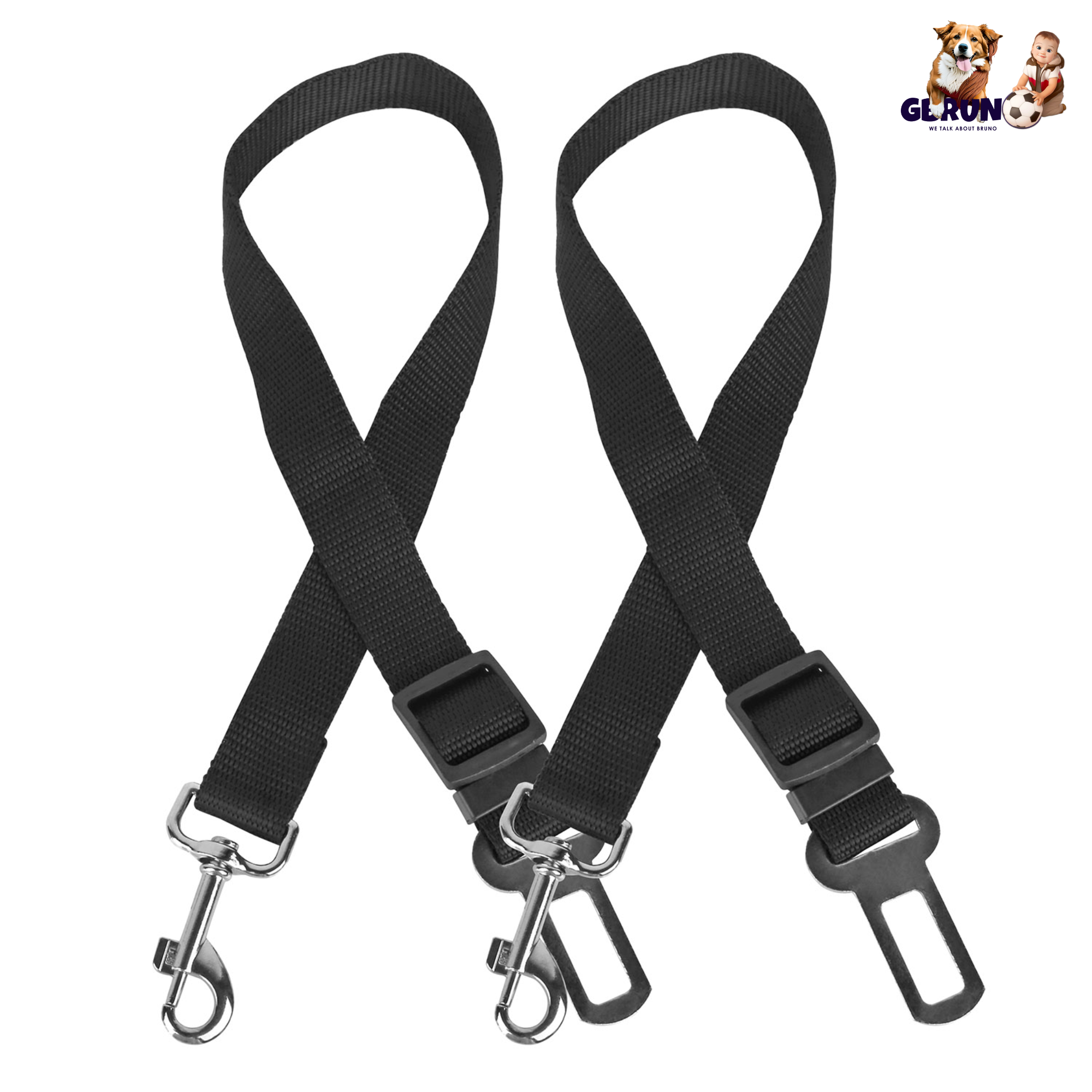 GBruno 2Pcs Pet Dog Seat Belt