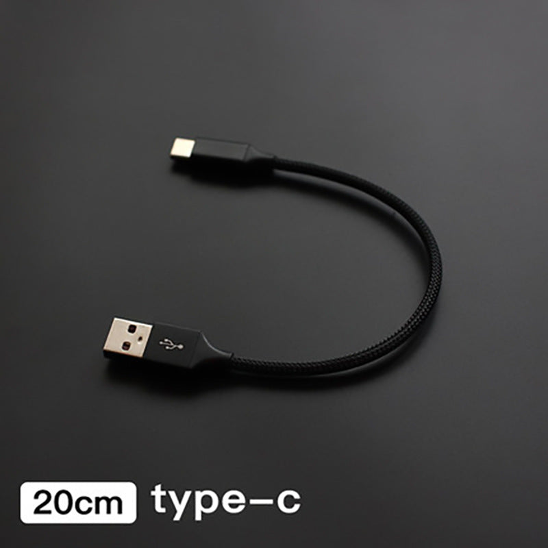 Suitable for Apple phone power bank Type-C Android short line power bank short line dual color charging cable