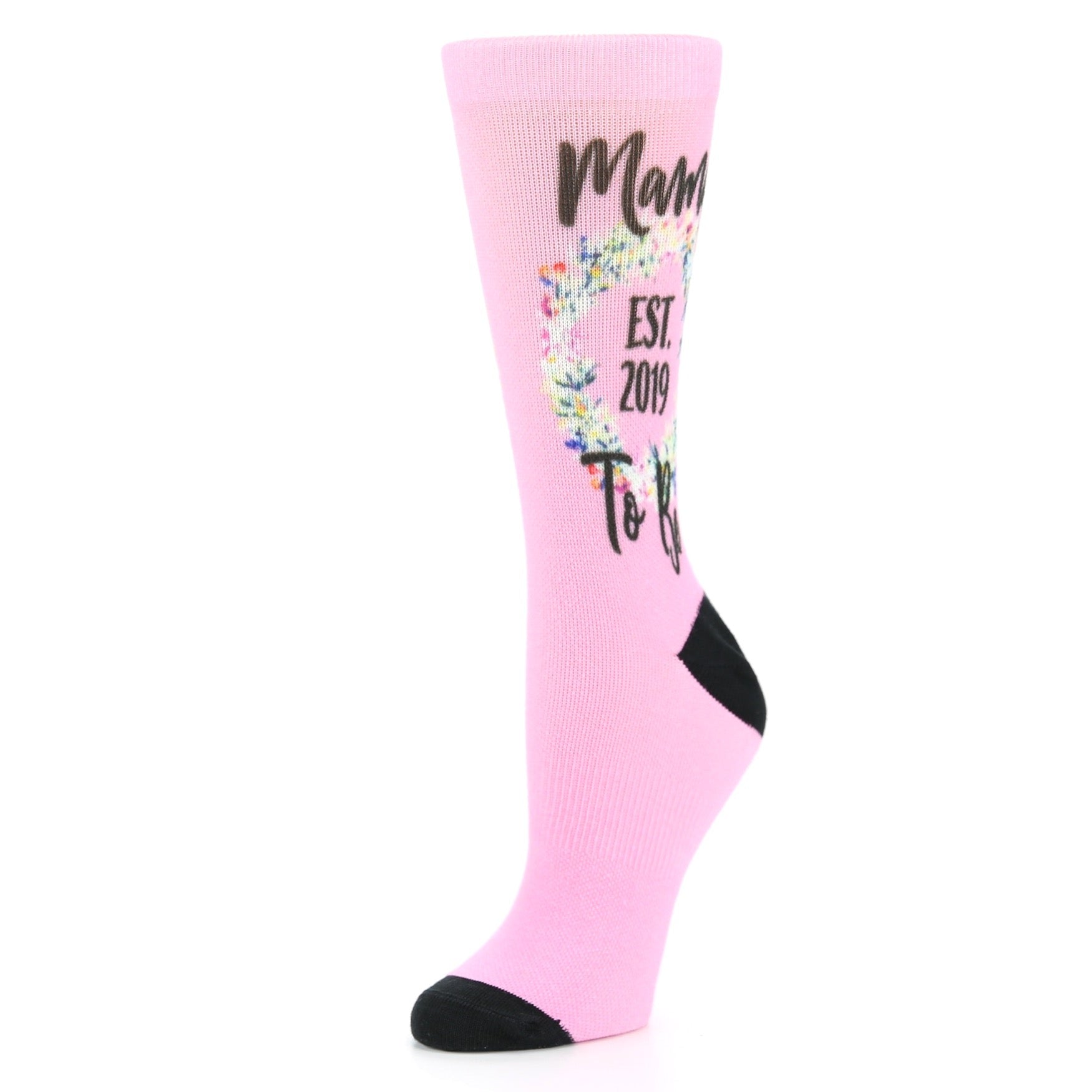 Pink Mama Established Custom Date Socks - Women's Custom Socks