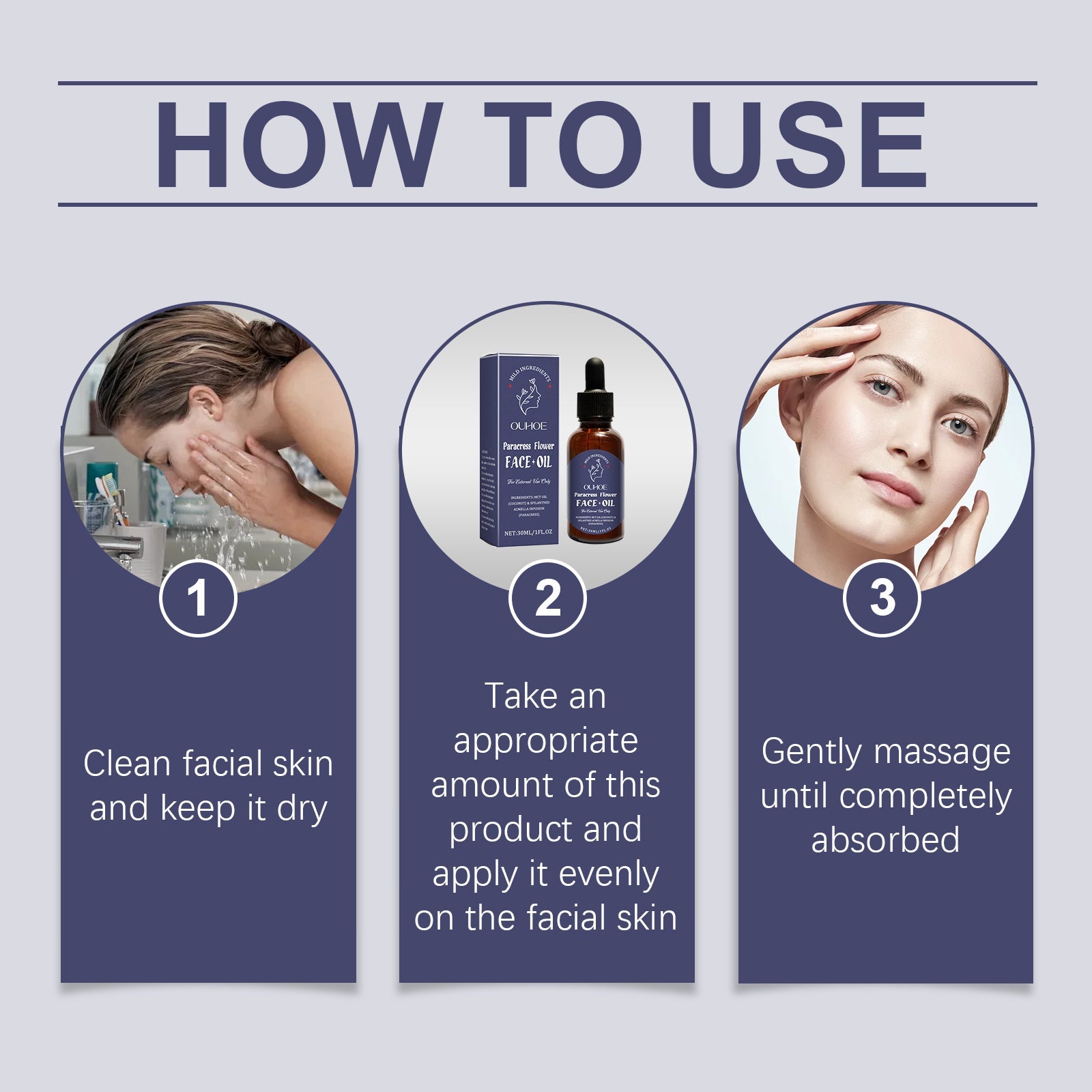 Moisturizing Facial Essential Oil Lightens Fine Lines, Firming, Delicate And Brightening Skin Daily Facial Care Essential Oil