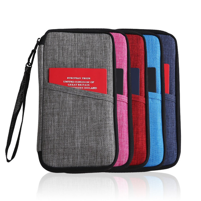 Travel Passport Purse Multifunction Credit Card Package Travel Accessories Storage Bag Waterproof Portable Card Package