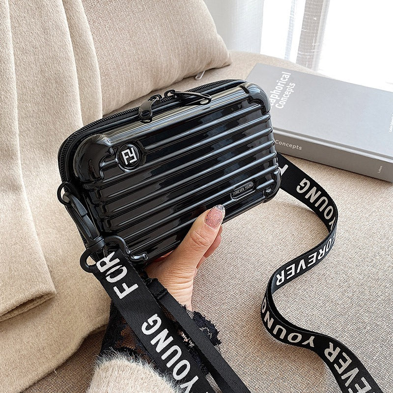 PC hard shell toiletry bag 7-inch shoulder crossbody bag hand storage bag suitcase small bag