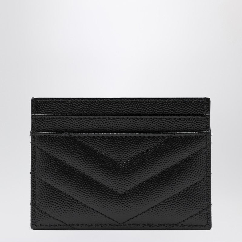 Saint Laurent Cassandre Card Holder Black Women