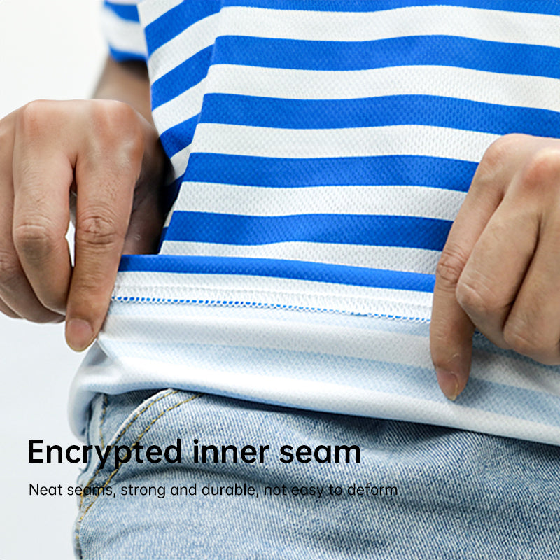 Russian Paratrooper Short-Sleeved Breton Shirt (Unisex) – Quick-Dry, Breathable, Sweat-Wicking