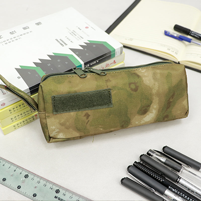 Cold War-era large-capacity tactical storage bag – versatile MOLLE-compatible pouch for students/stationery or tactical use.