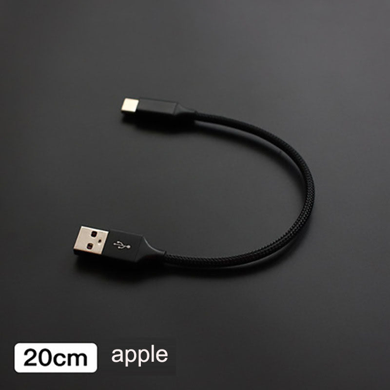 Suitable for Apple phone power bank Type-C Android short line power bank short line dual color charging cable