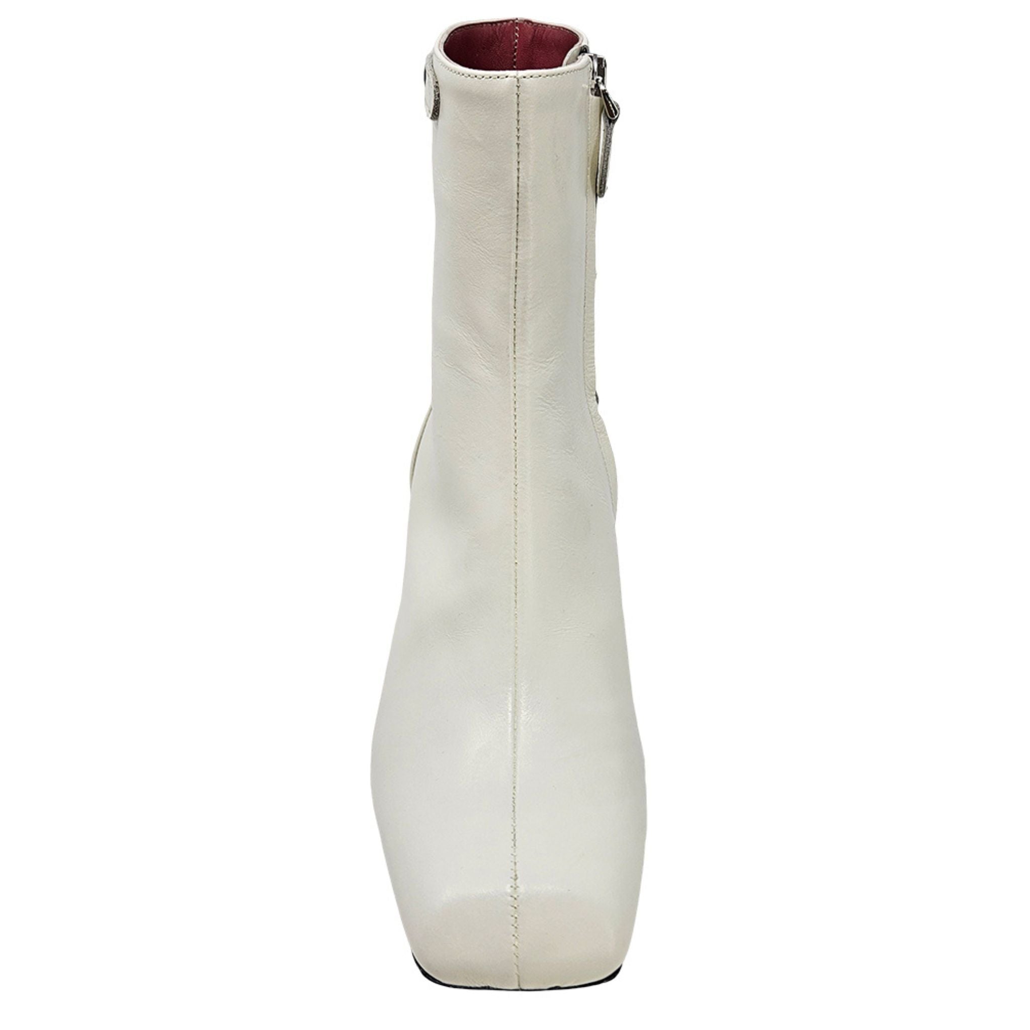 The Keli Off White Ankle Boot