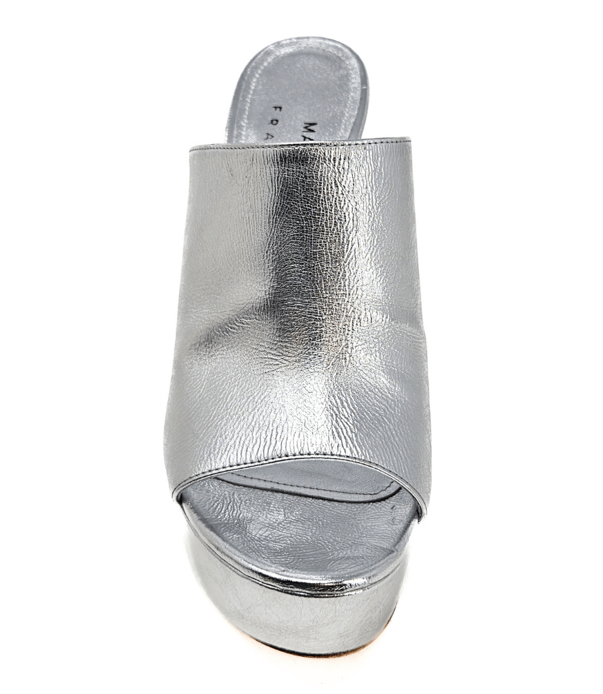 Marilu Silver Open Toe Platform Sandal