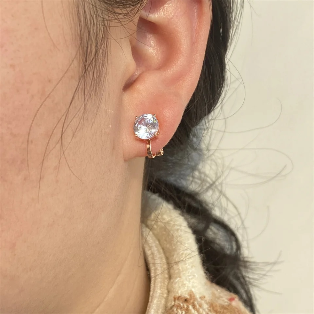 SOLITAIRE STUD EARRINGS (PAIR)