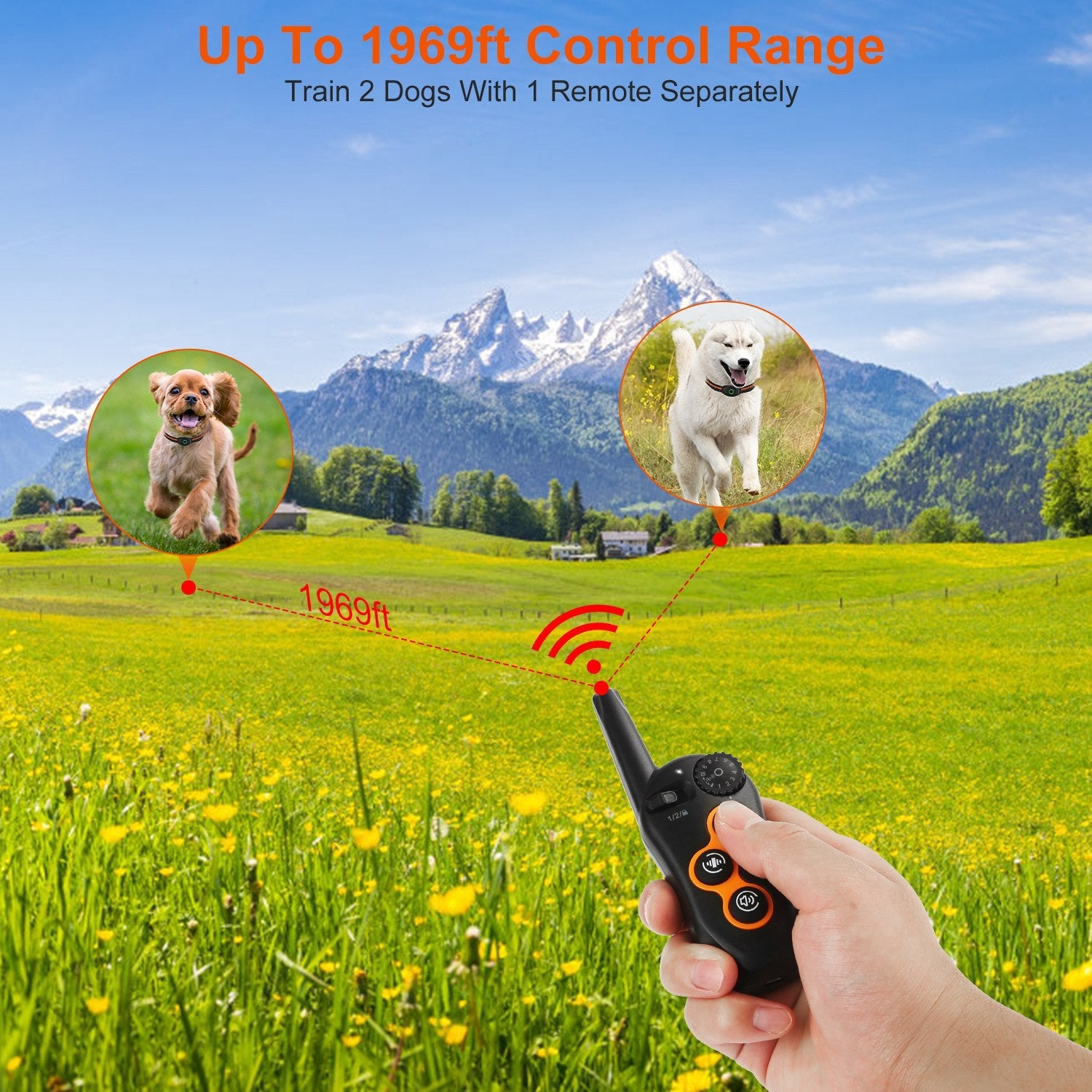 GBruno Waterproof Dog Training Collar