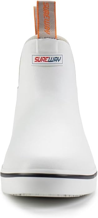 SUREWAY Mens Deck Boots Professional Non-Slip Fishing & Ankle Deck Boot Waterproof Rain Boots