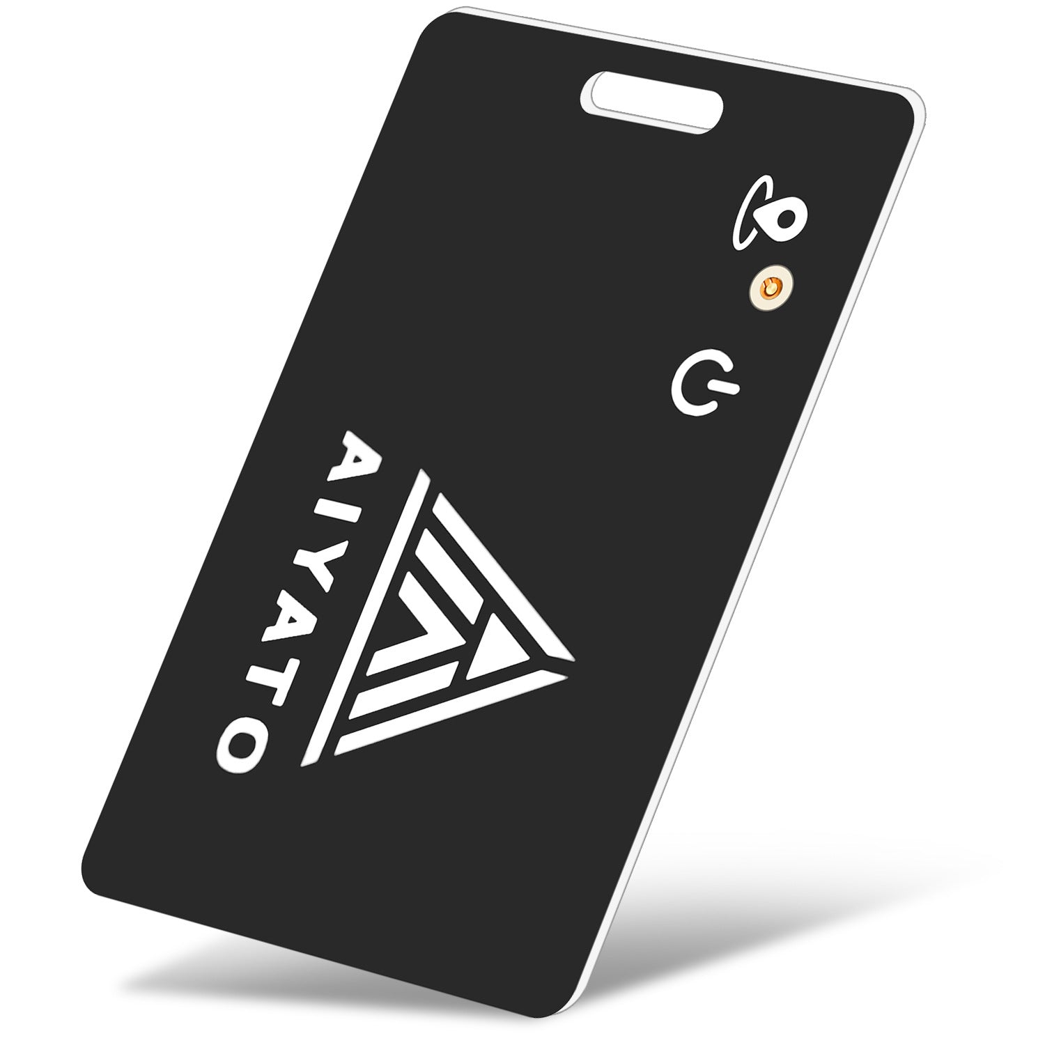 AIYATO anti-lost device ultra-thin card charging AirTag locator Love duck head Find My global positioning