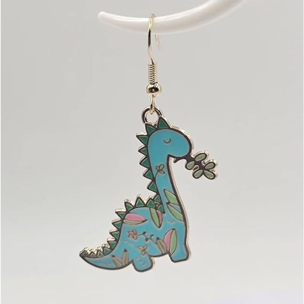BLUE DINO EARRINGS (PAIR)