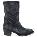 Silver Suede Metallic Mid Calf Boot