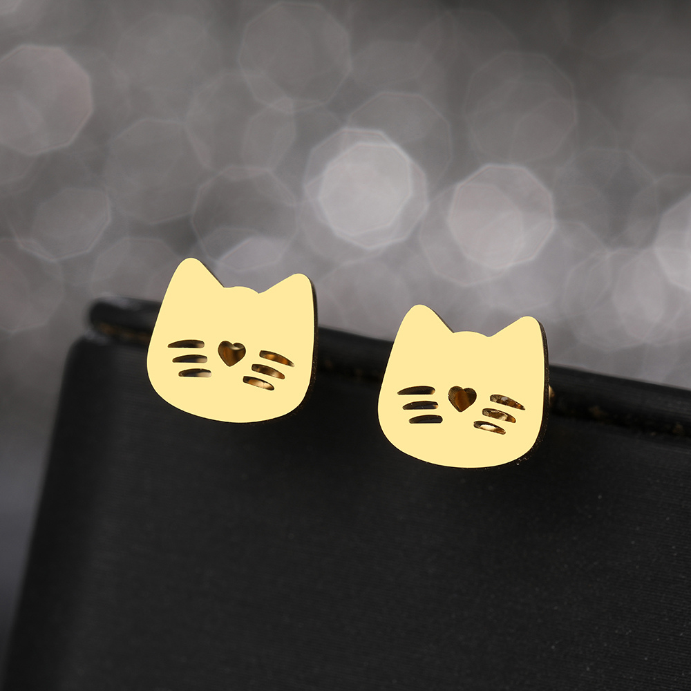 CUTE CAT EARRINGS (PAIR)