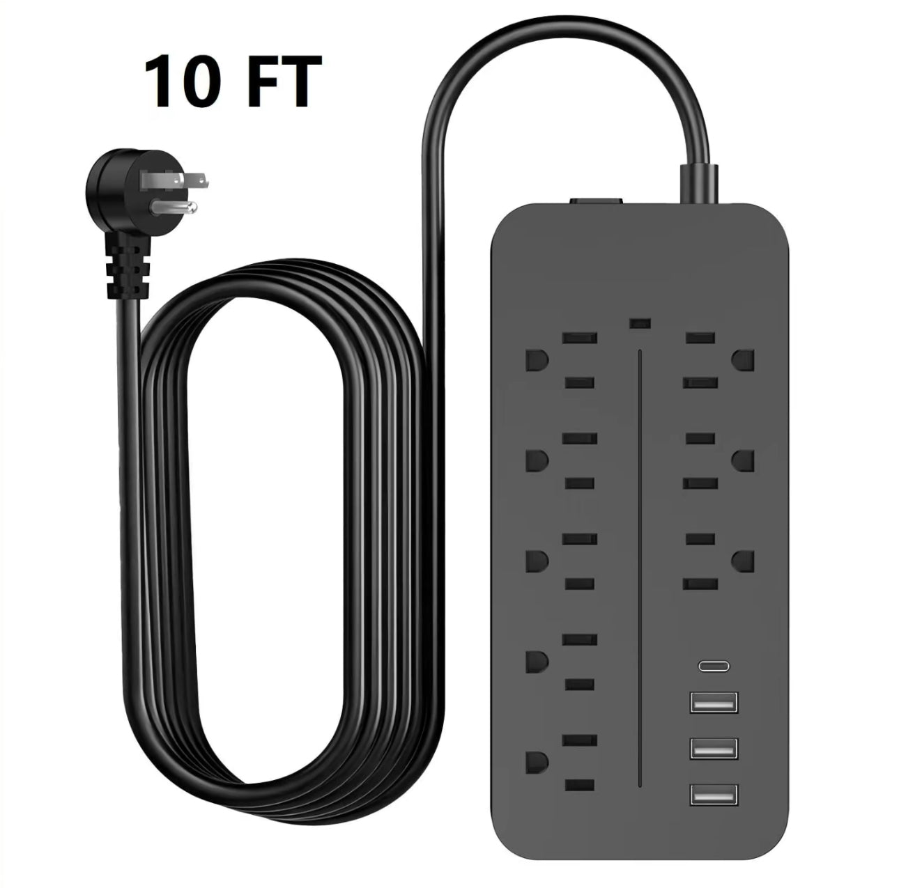 FlatCharge 8-Outlet Power Strip