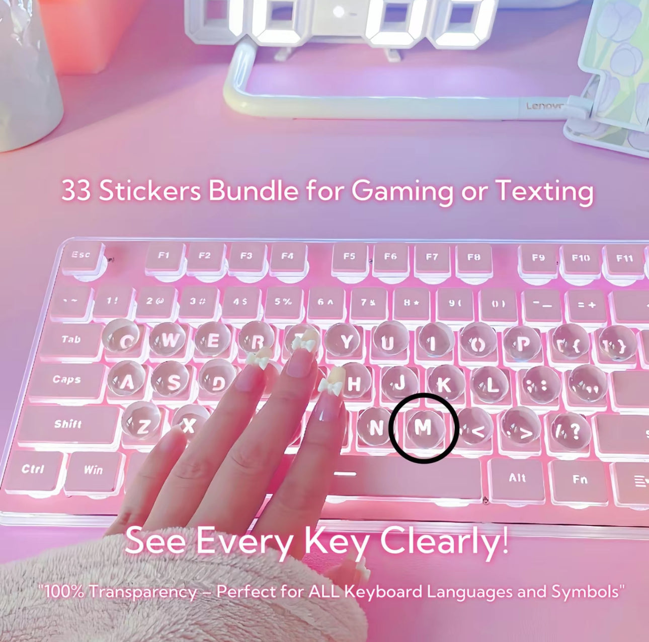 ClearType Nail-Friendly Stickers