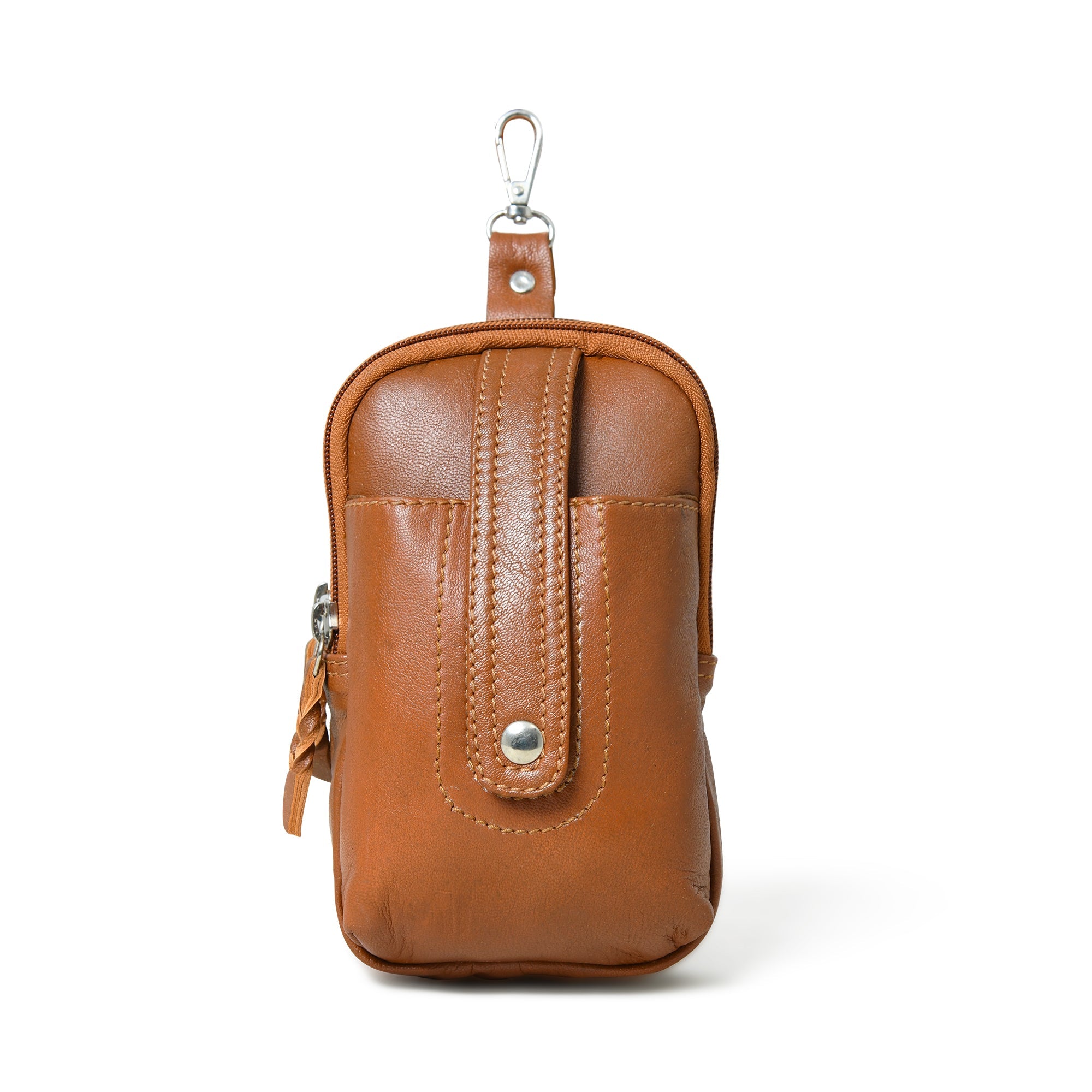 Jet-Set Organizer: Leather Phone Pouch