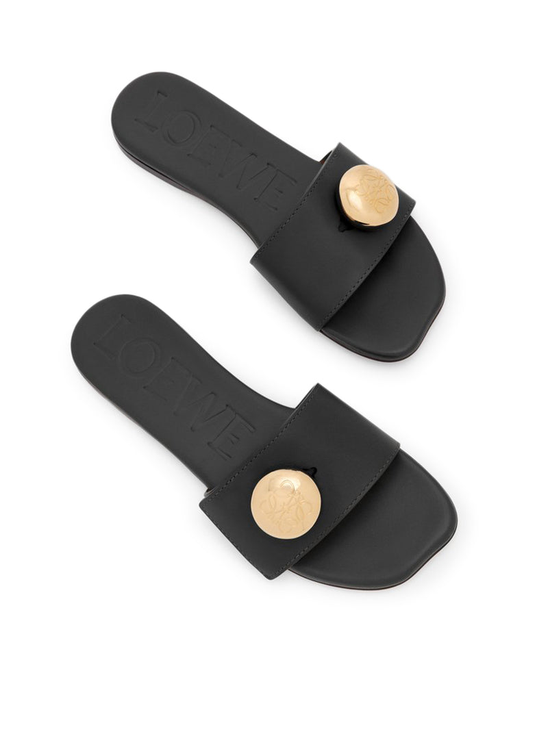 Loewe Women Pebble Calfskin Slide