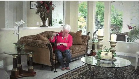 Collapsible Telescopic Cane Folding Crutch LED Lightweight Safety Walking Stick Gifts for The Elder