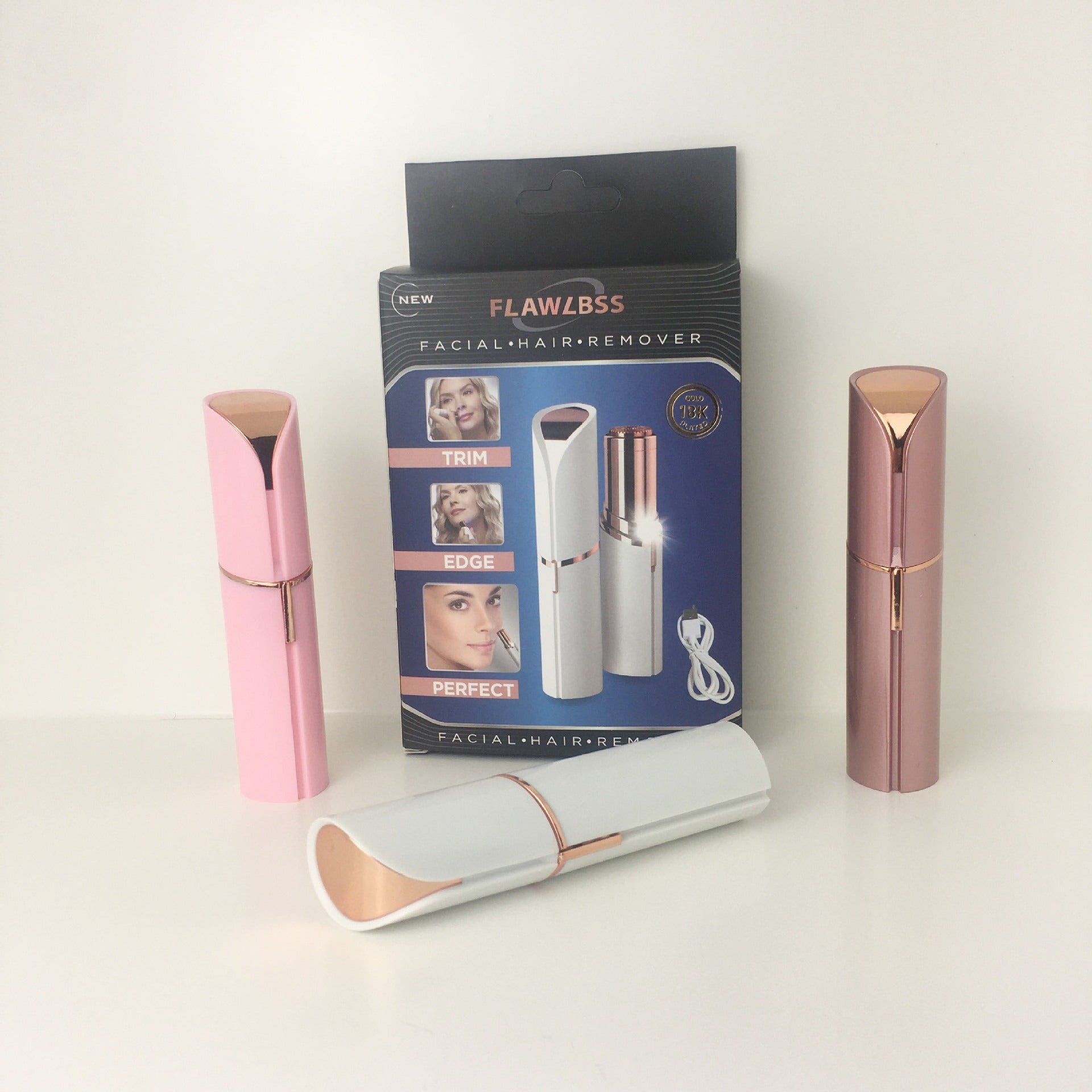 Lipstick eyebrow trimmer, women's shaver, hair remover, electric eyebrow trimmer, charging eyebrow trimmer, hair scraper