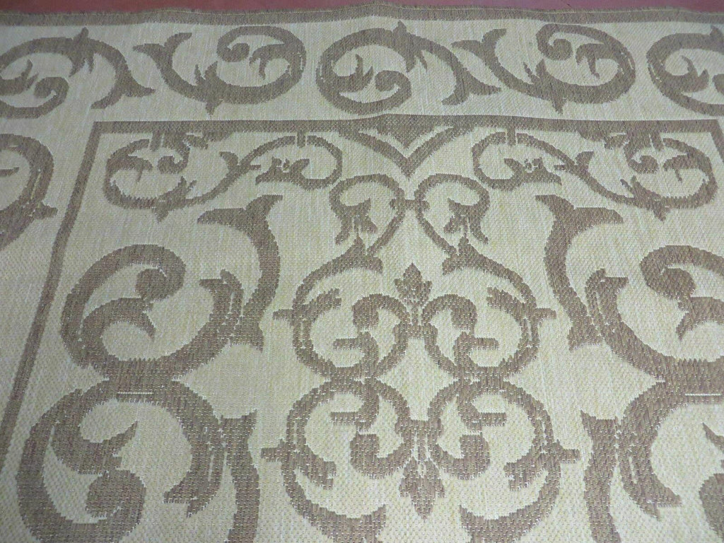 5' X 7' Machine Made Natural Fiber Jute Kilim Two Sided Rug Carpet Flat Weave Contemporary Design