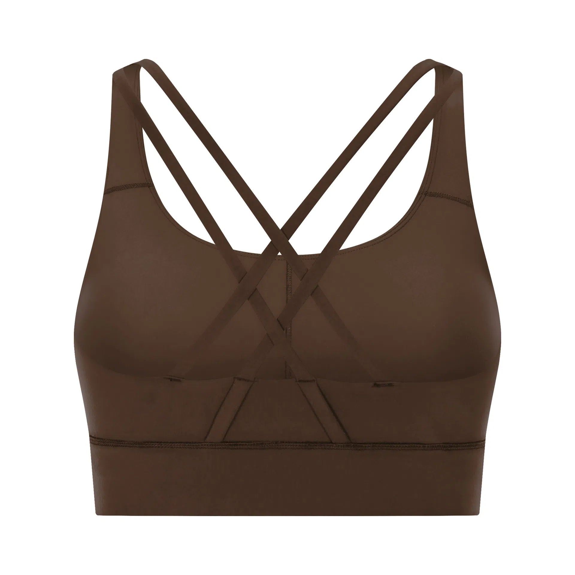 Cross back yoga bra brushed bare high-strength shock-absorbing gathering sports vest for women