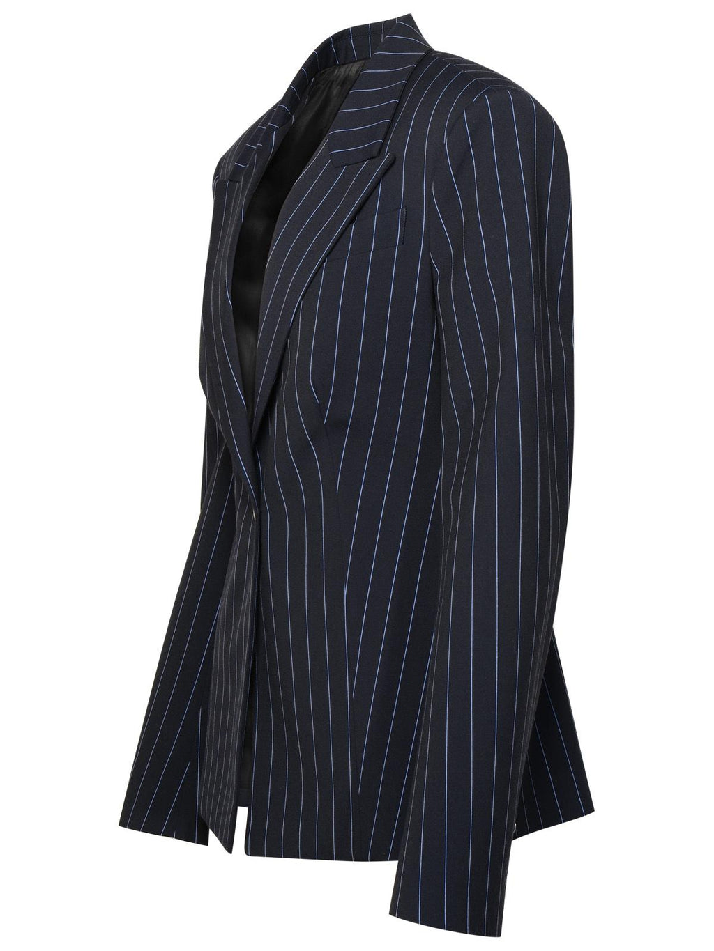 The Attico Midnight Blue Polyester Blend Blazer Women