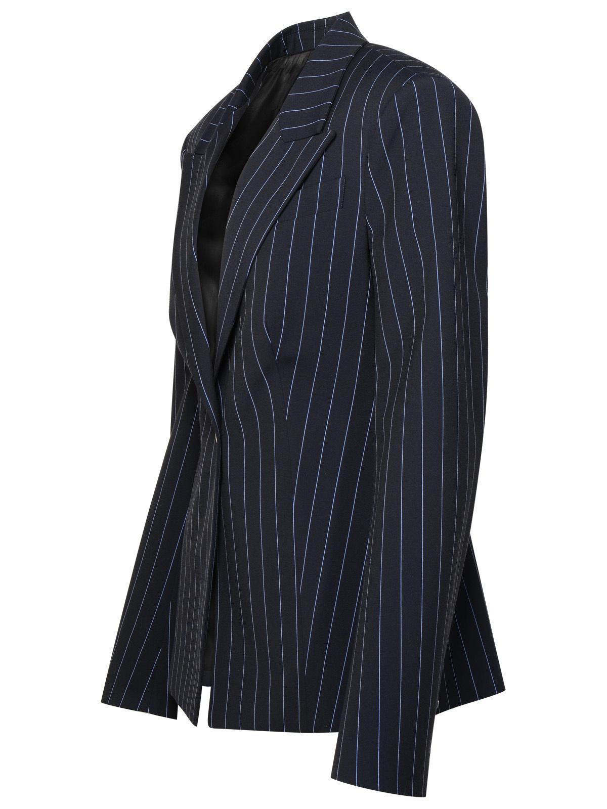The Attico Midnight Blue Polyester Blend Blazer Women