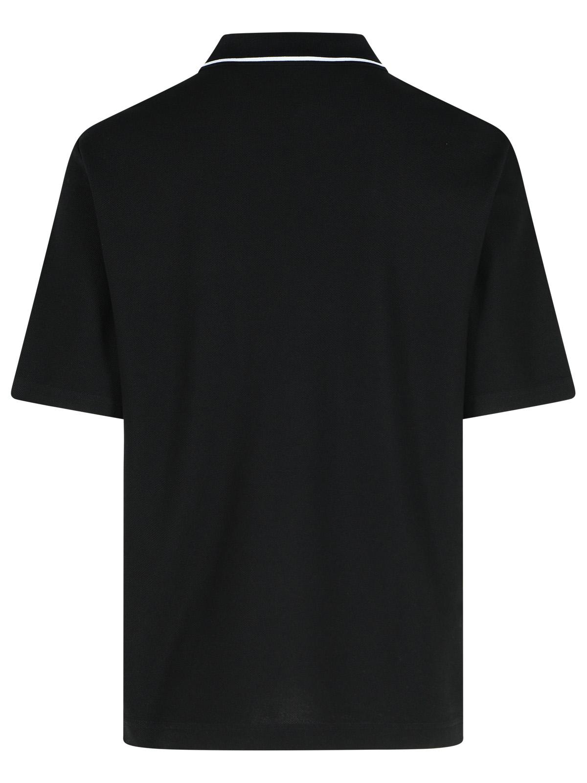 Dolce & Gabbana Black Cotton Polo Shirt Men