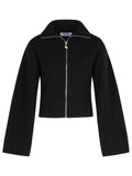 The Attico Black Wool And Cashmere Sweater Women
