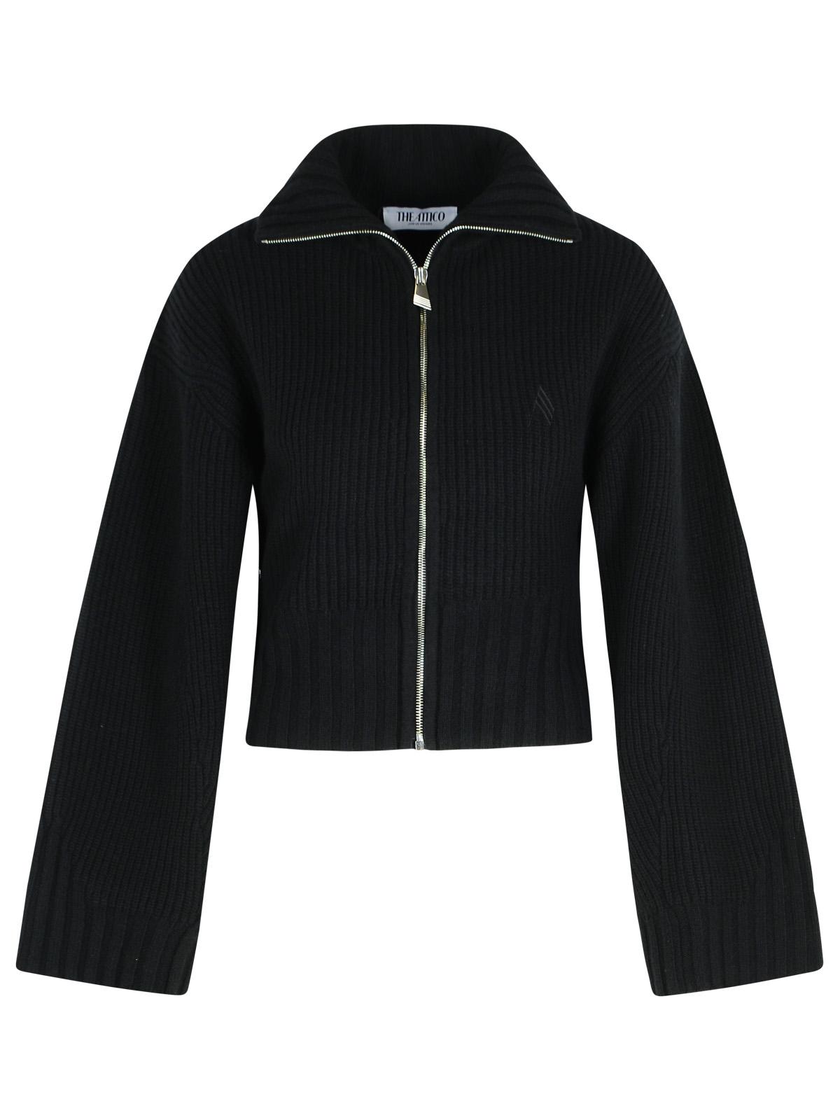 The Attico Black Wool And Cashmere Sweater Women