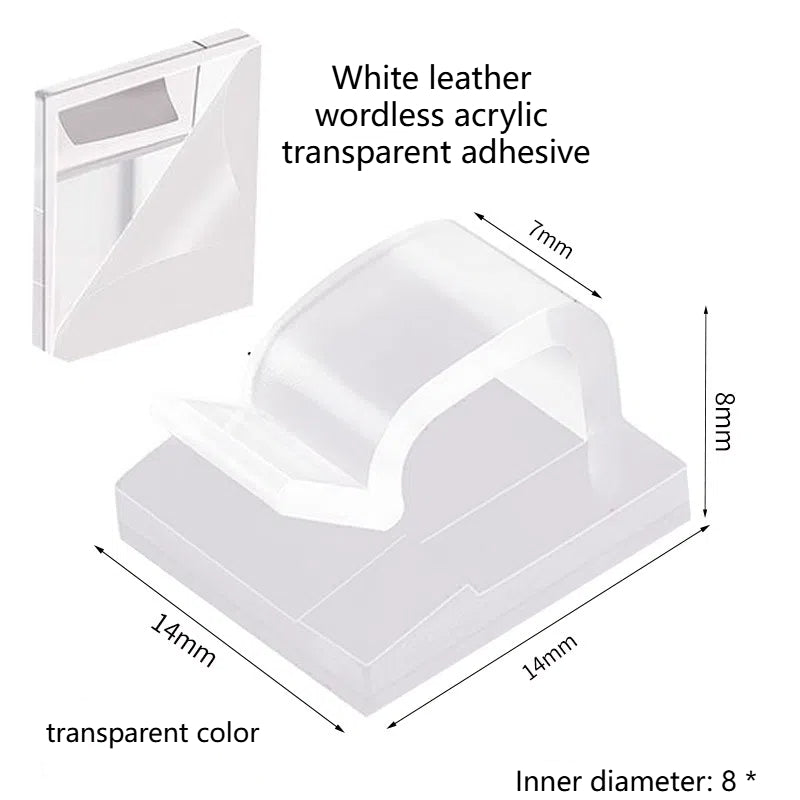 Wire fixing clip adhesive R-type wiring buckle for cable storage without punching holes bundle wire compression clip
