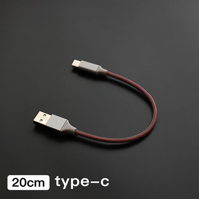 Suitable for Apple phone power bank Type-C Android short line power bank short line dual color charging cable