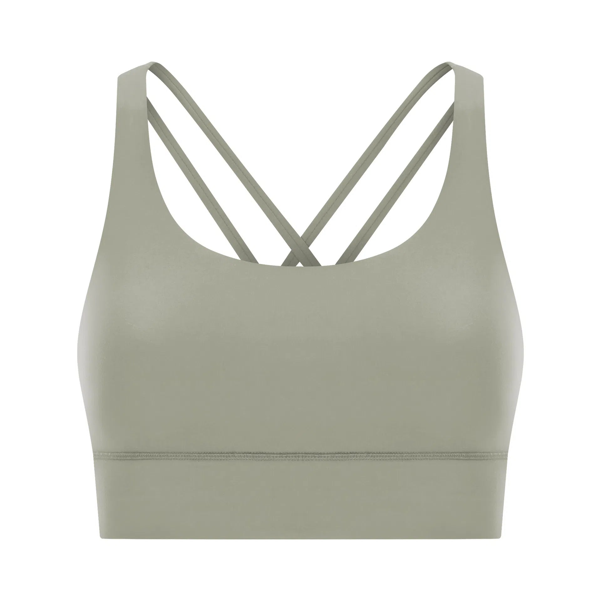 Cross back yoga bra brushed bare high-strength shock-absorbing gathering sports vest for women