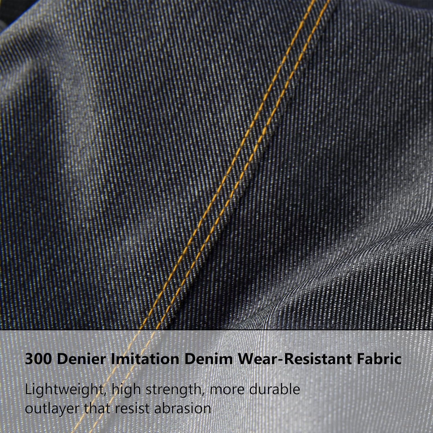 BASSDASH Men’s Denim Breathable Chest Waders Waterproof Durable Lightweight Stocking Foot for Fishing Hunting ATV Riding