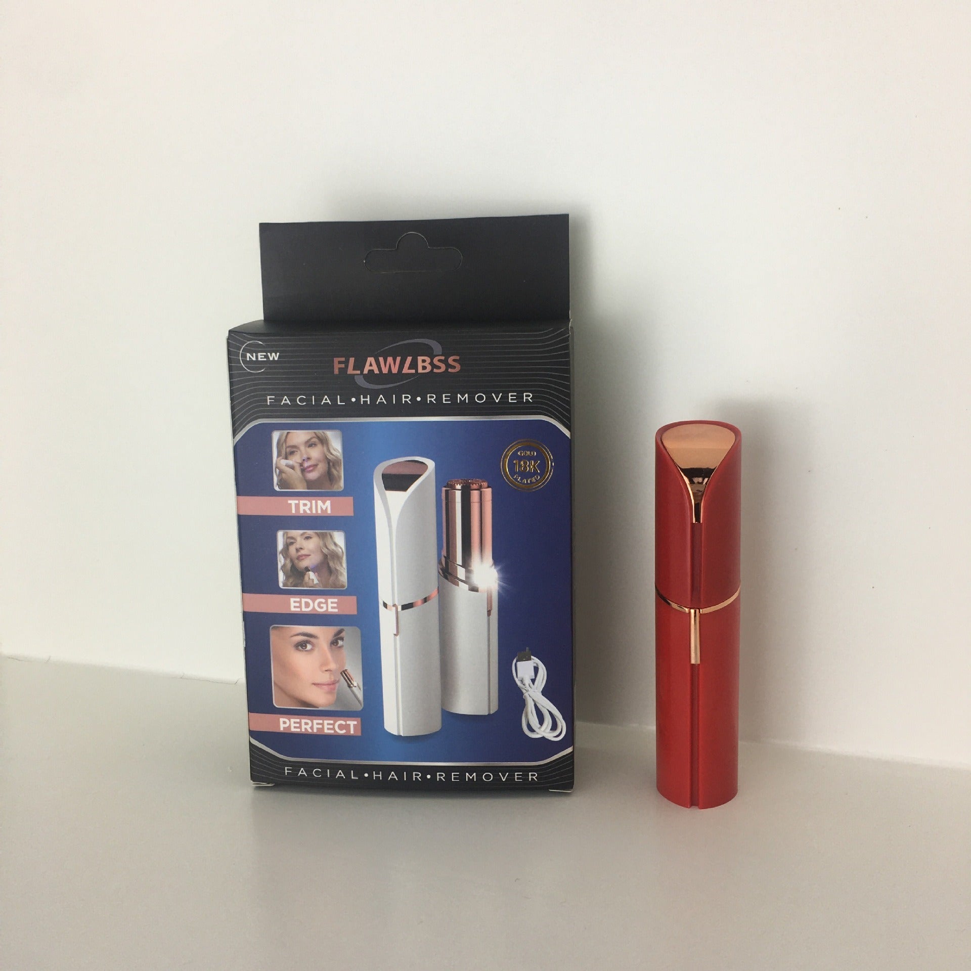 Lipstick eyebrow trimmer, women's shaver, hair remover, electric eyebrow trimmer, charging eyebrow trimmer, hair scraper