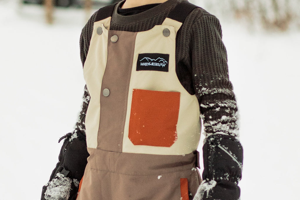 Waterproof Snow bib for youth and toddler
