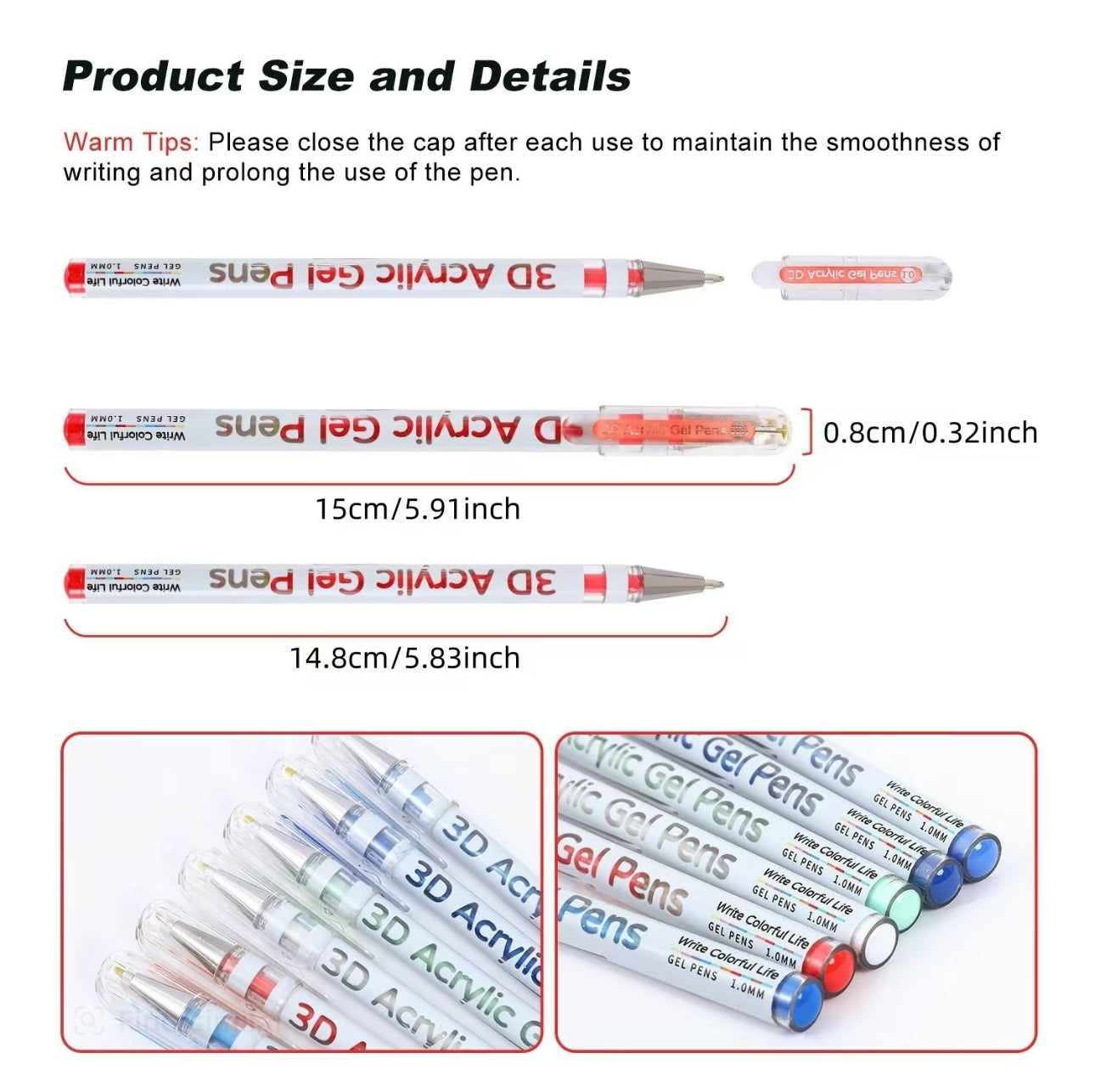 GlowLine 3D Acrylic Gel Pen