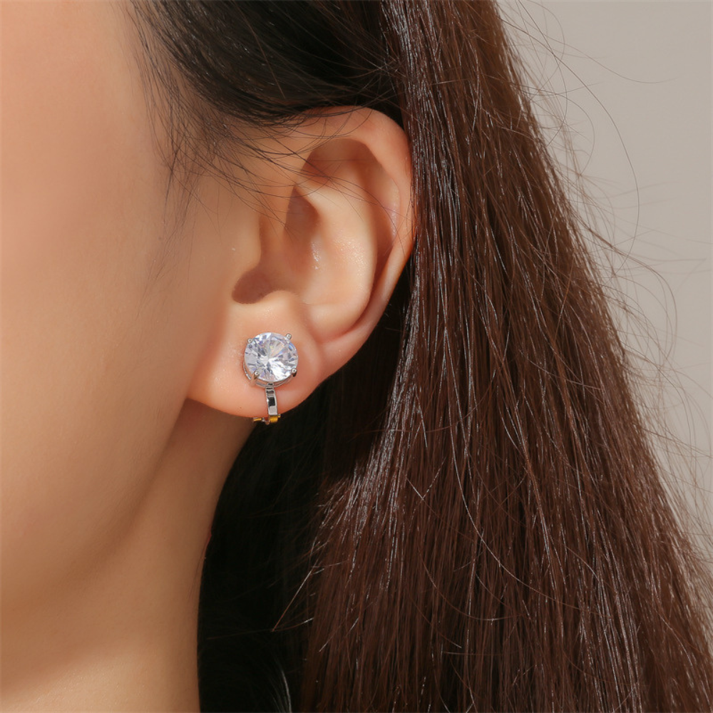 SOLITAIRE STUD EARRINGS (PAIR)