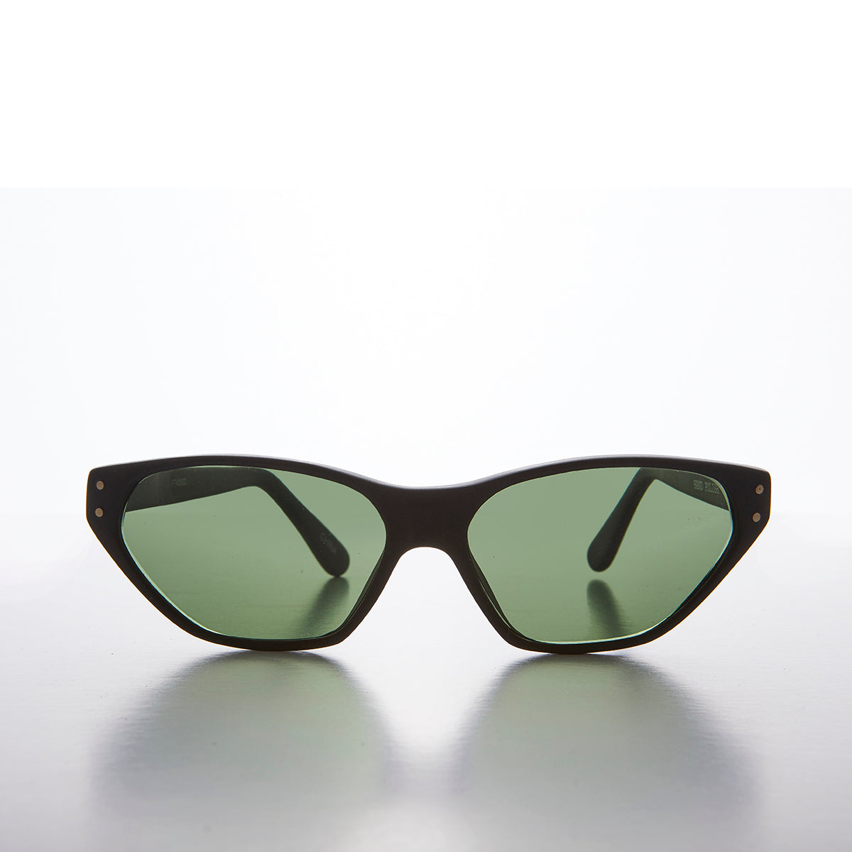 Narrow Edgy 90s Rocker Cat Eye Vintage Sunglass - Abigail